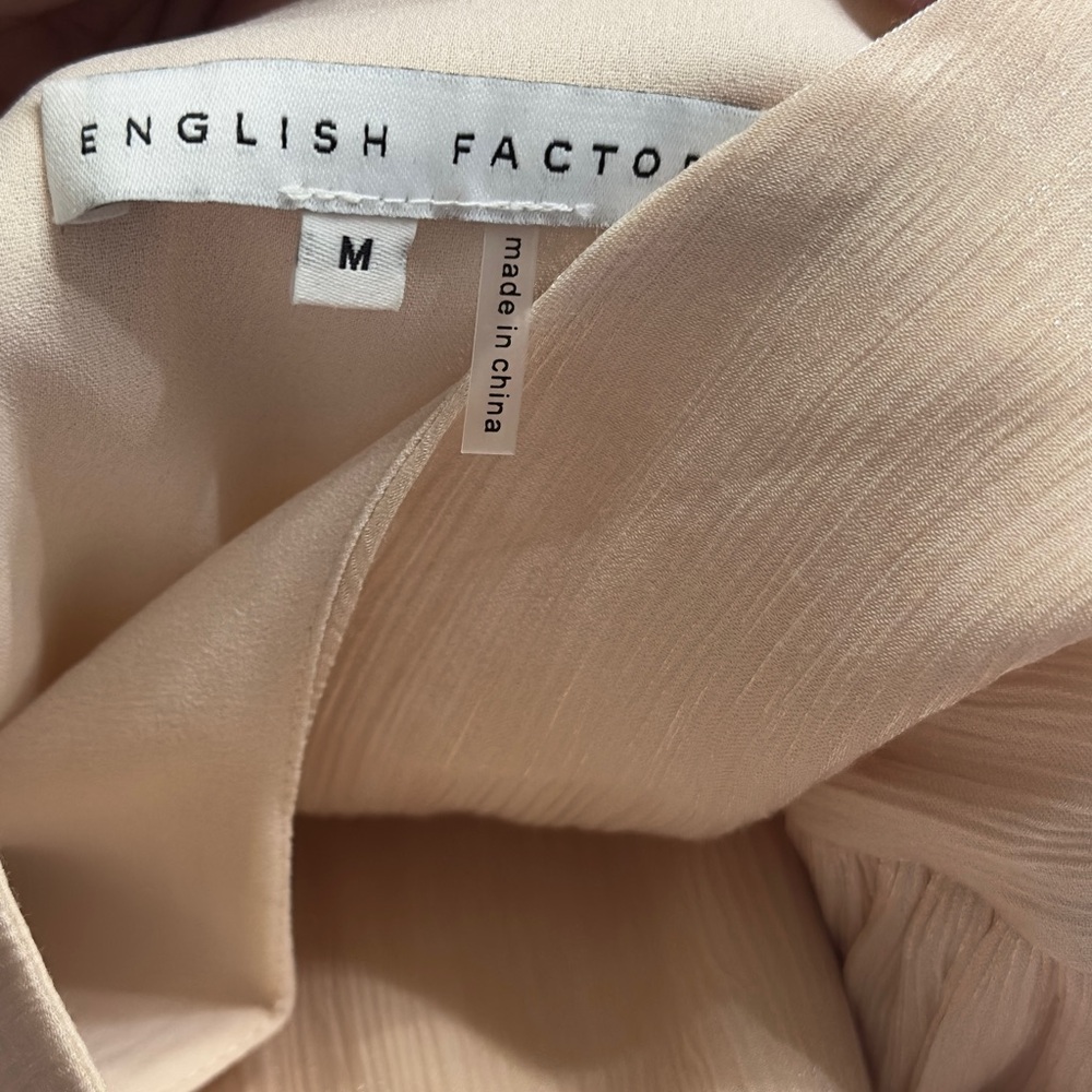 English Factory pink Textured romper puff sleeves M (mix 49) - Picture 10 of 10